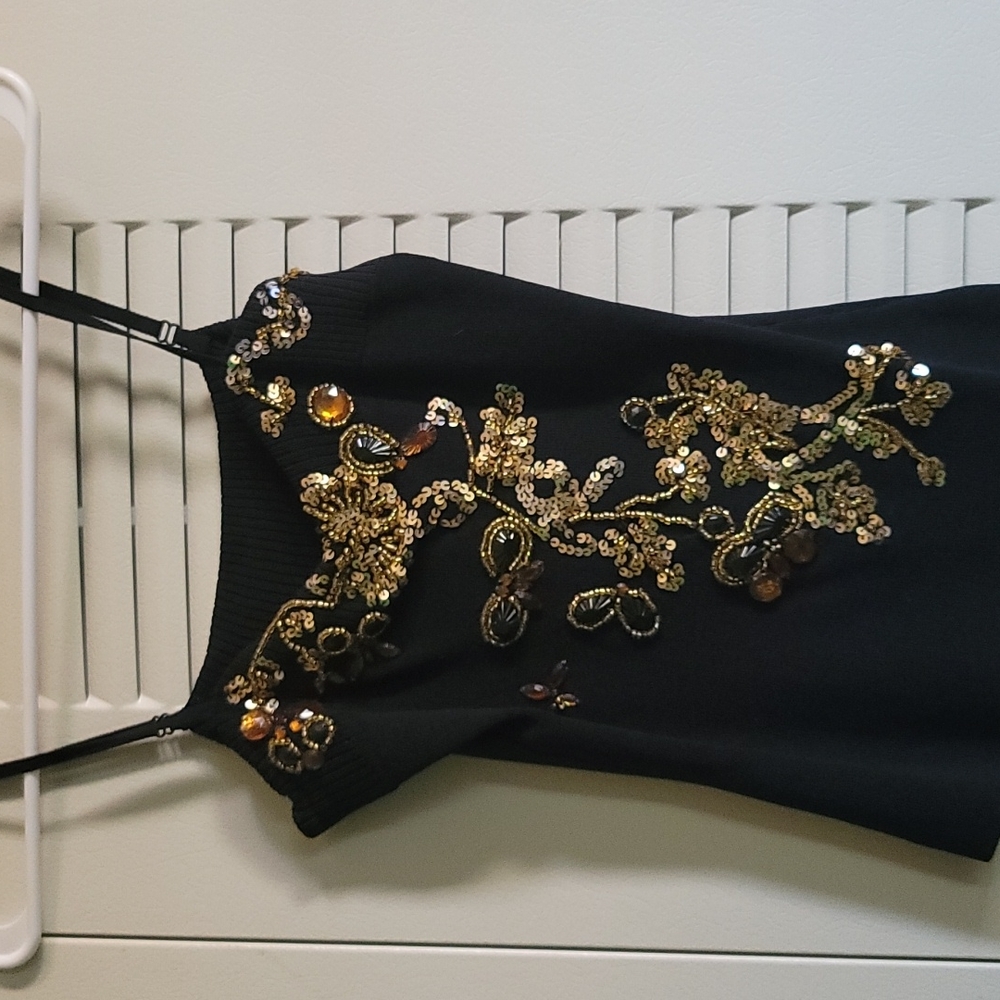 Beautiful black and gold tank top